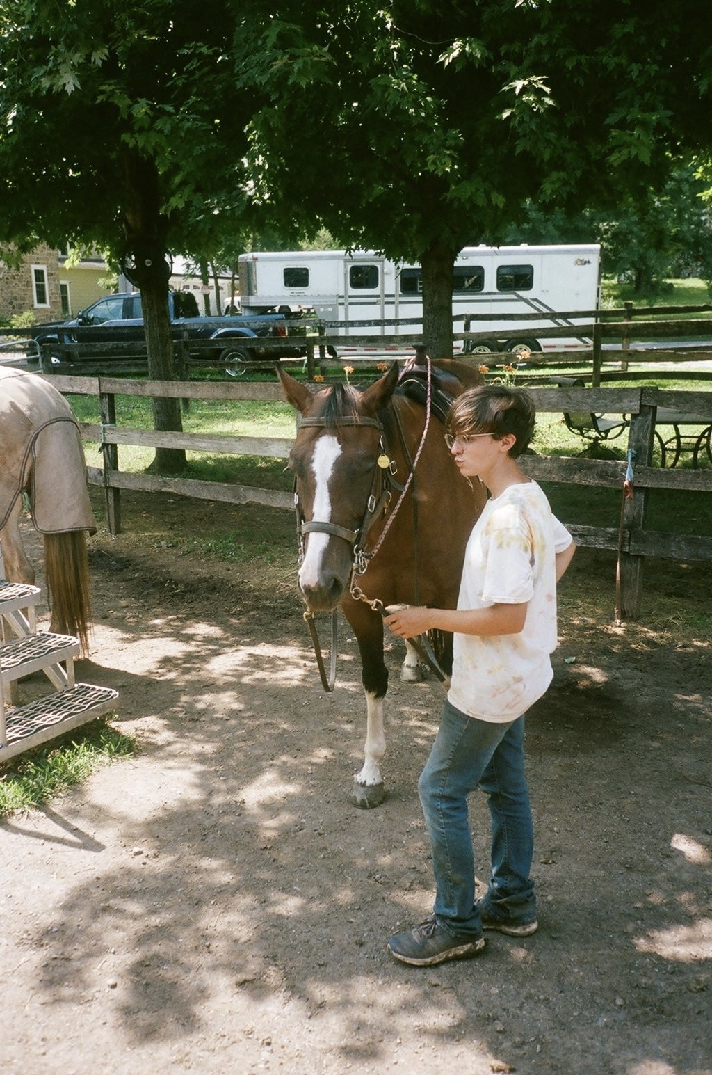 Horseback riding archive photograph