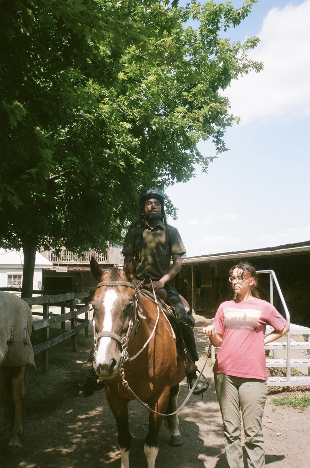 Horseback riding archive photograph